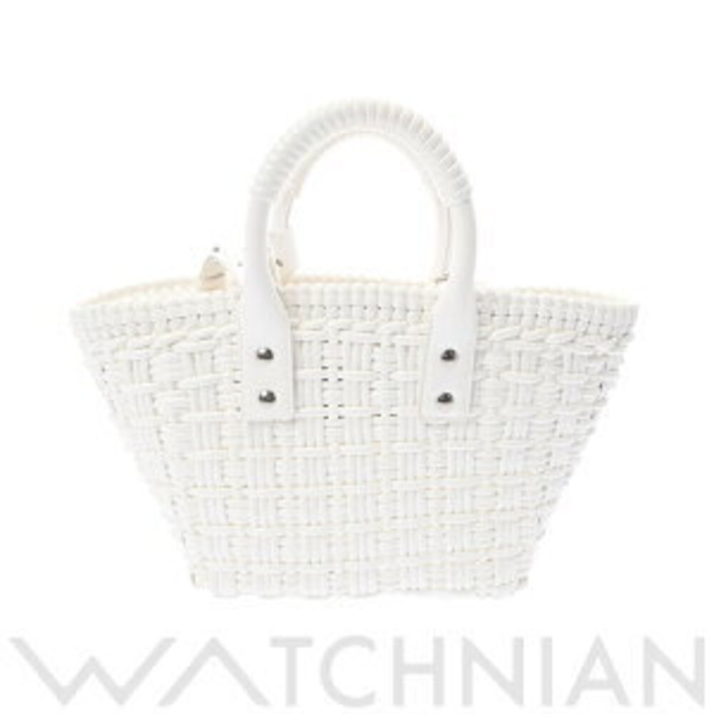 Balenciaga Bistro XS White Faux Calfskin Handbag
